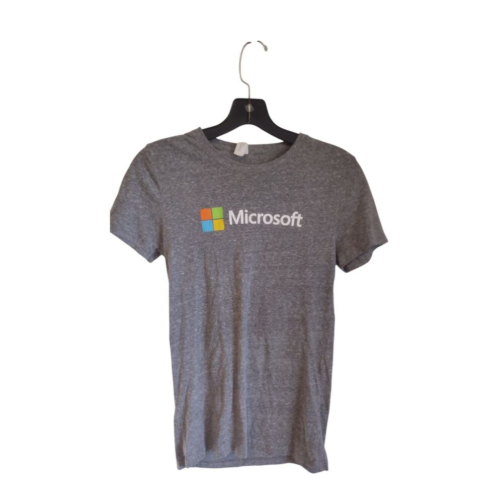 Microsoft Women's Short Sleeve Logo Tee - Gray